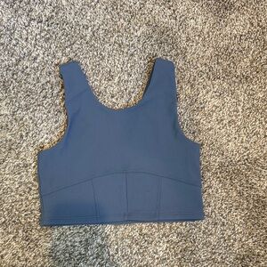Zella Girls Navy Blue Cropped Tank Top